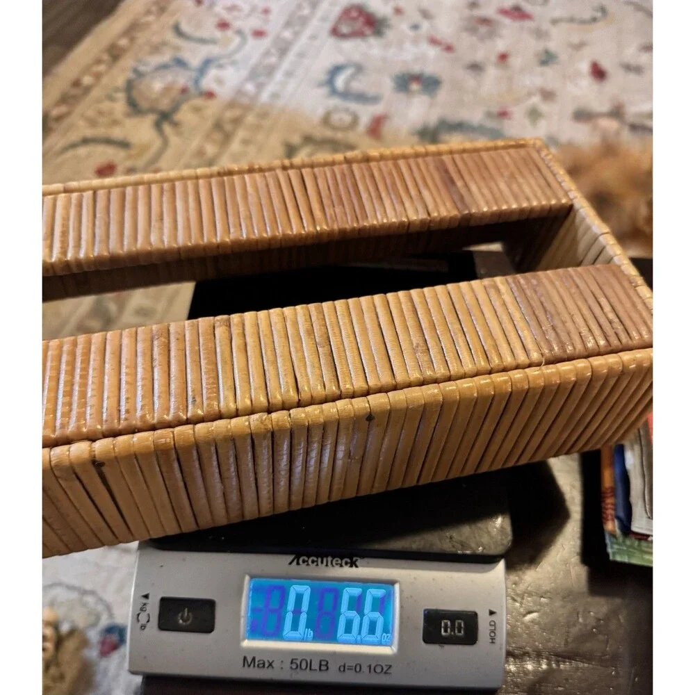 Vintage Bamboo Tissue Box Cover, Boho Chic, Coastal Vibe By DOMAIN Hong Kong